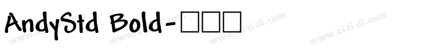 AndyStd Bold字体转换